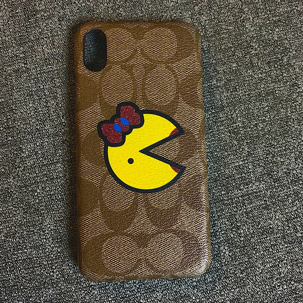 Coach Ms. Pac-Man Iphone Max Signature Canvas Case - image 1